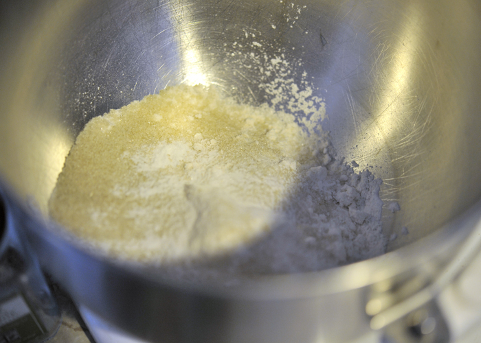 GF Flour and Sugar in the Kitchenaid