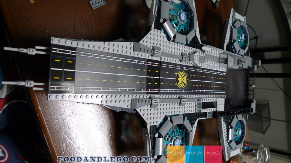 Free and Friendly Foods LEGO Review S.H.I.E.L.D. Helicarrier