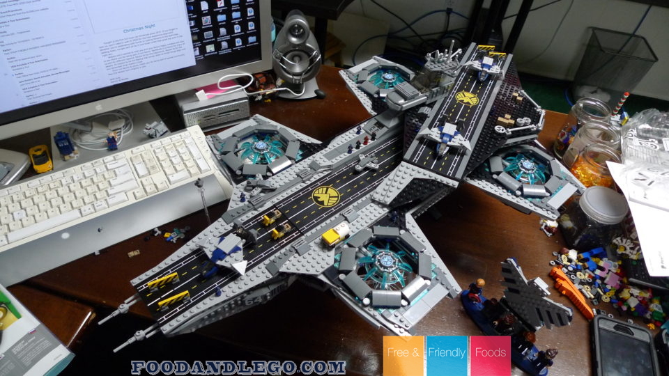 Free and Friendly Foods LEGO Review S.H.I.E.L.D. Helicarrier