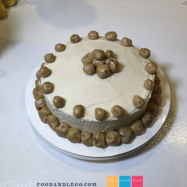 Free and Friendly Foods Cookie Dough Cake