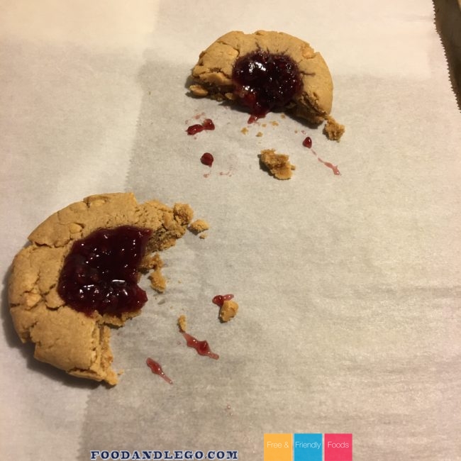 Free and Friendly Foods Peanut Butter and Jelly Cookies