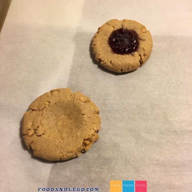 Free and Friendly Foods Peanut Butter and Jelly Cookies