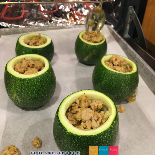 Free and Friendly Foods Stuffed 8-Ball Sqash