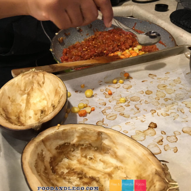 Free and Friendly Foods Stuffed Eggplant Parmesan