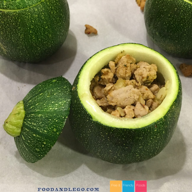 Free and Friendly Foods Stuffed 8-Ball Sqash