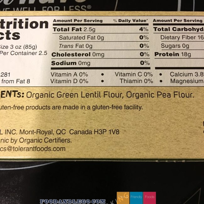 Free and Friendly Foods Tolerant Pasta Review