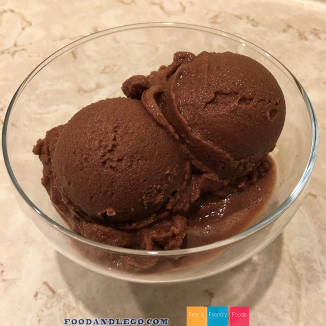 Free and Friendly Foods Chocolate Coconut Sorbet Ice Cream
