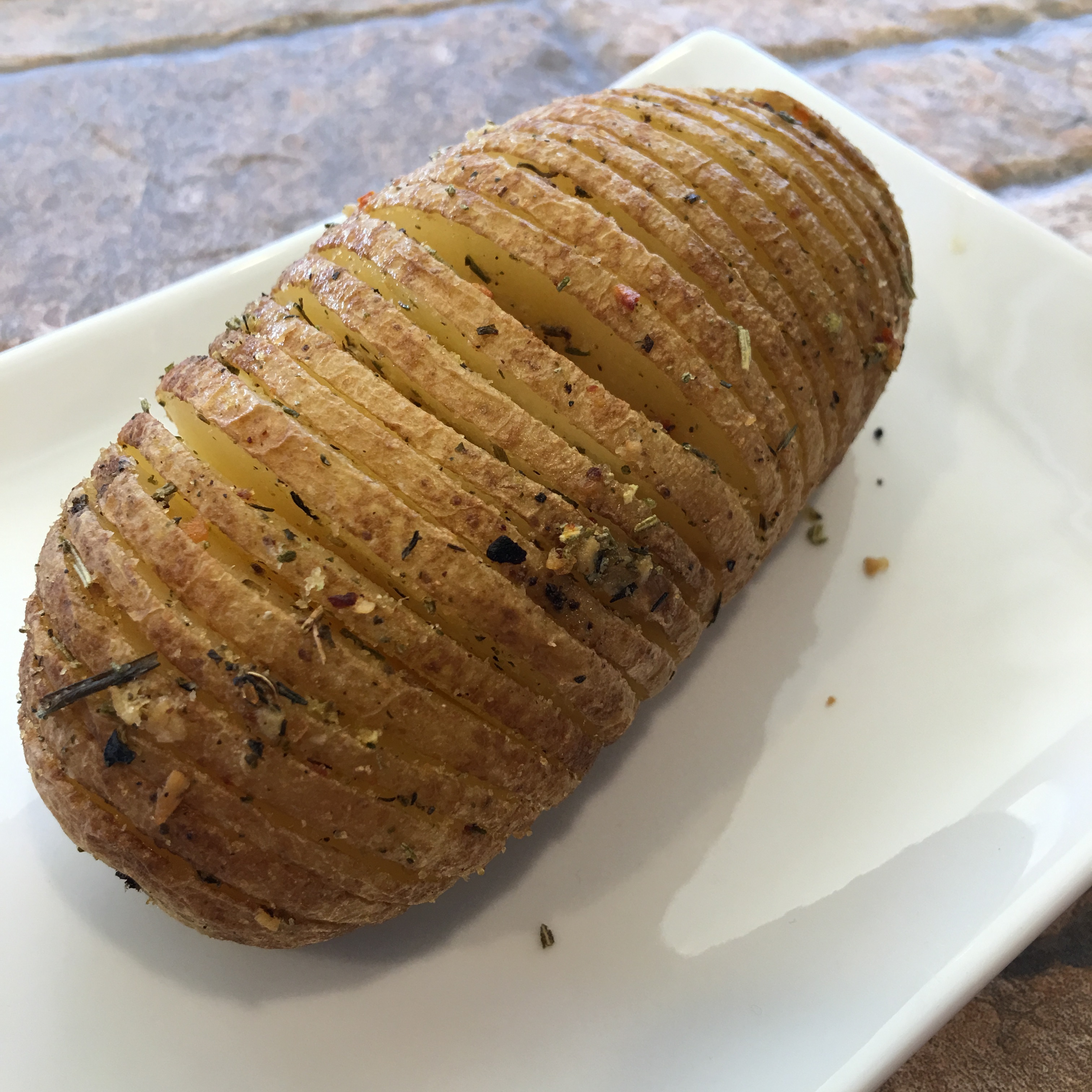 Free and Friendly Foods Hasselback Potatoes