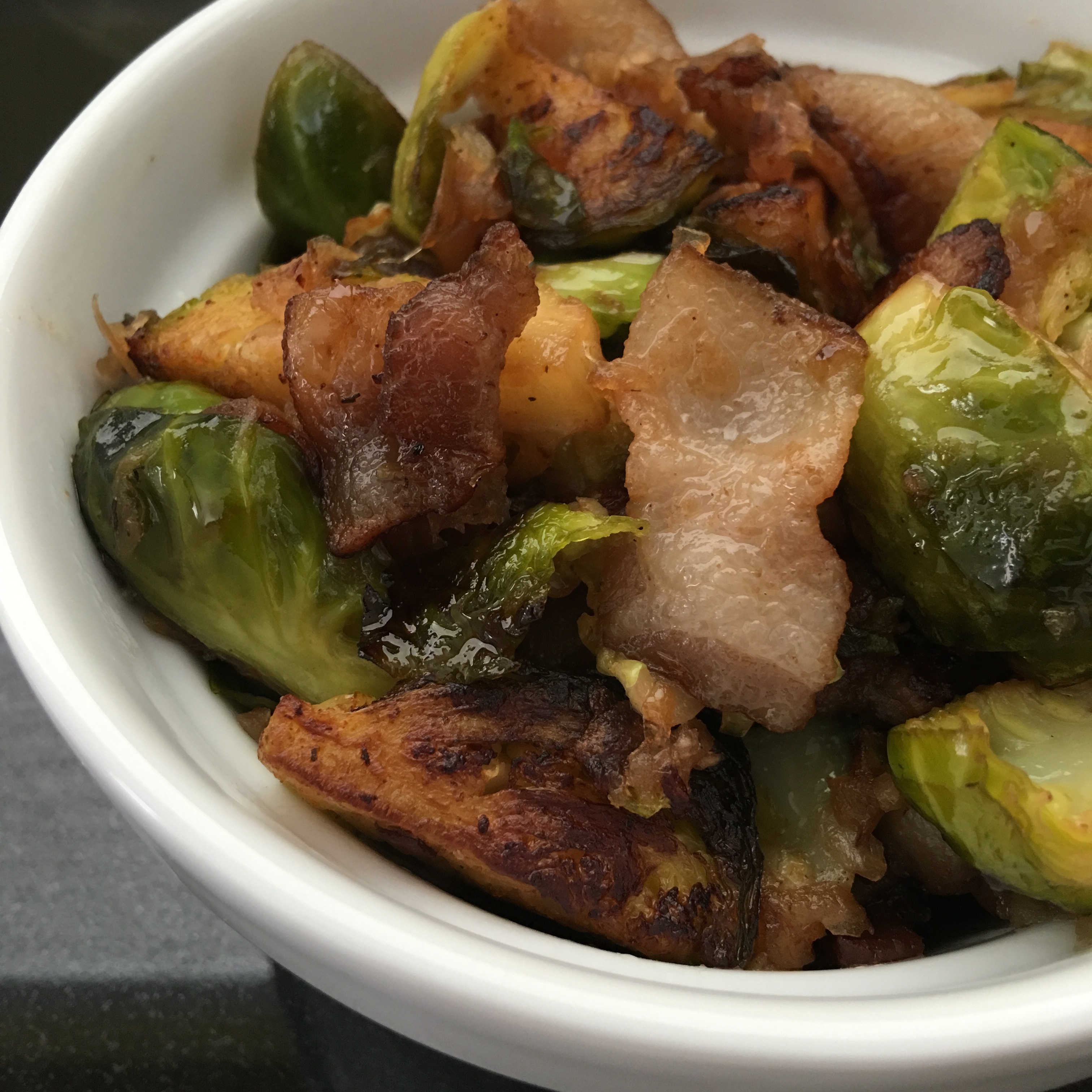 Free and Friendly Foods Paleo Brussels Sprouts & Bacon