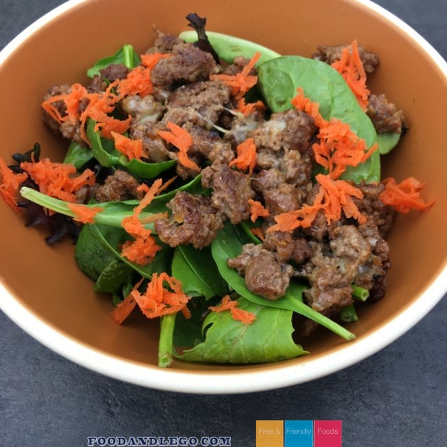 Free and Friendly Foods Cheeseburger Salad by The Allergy Chef