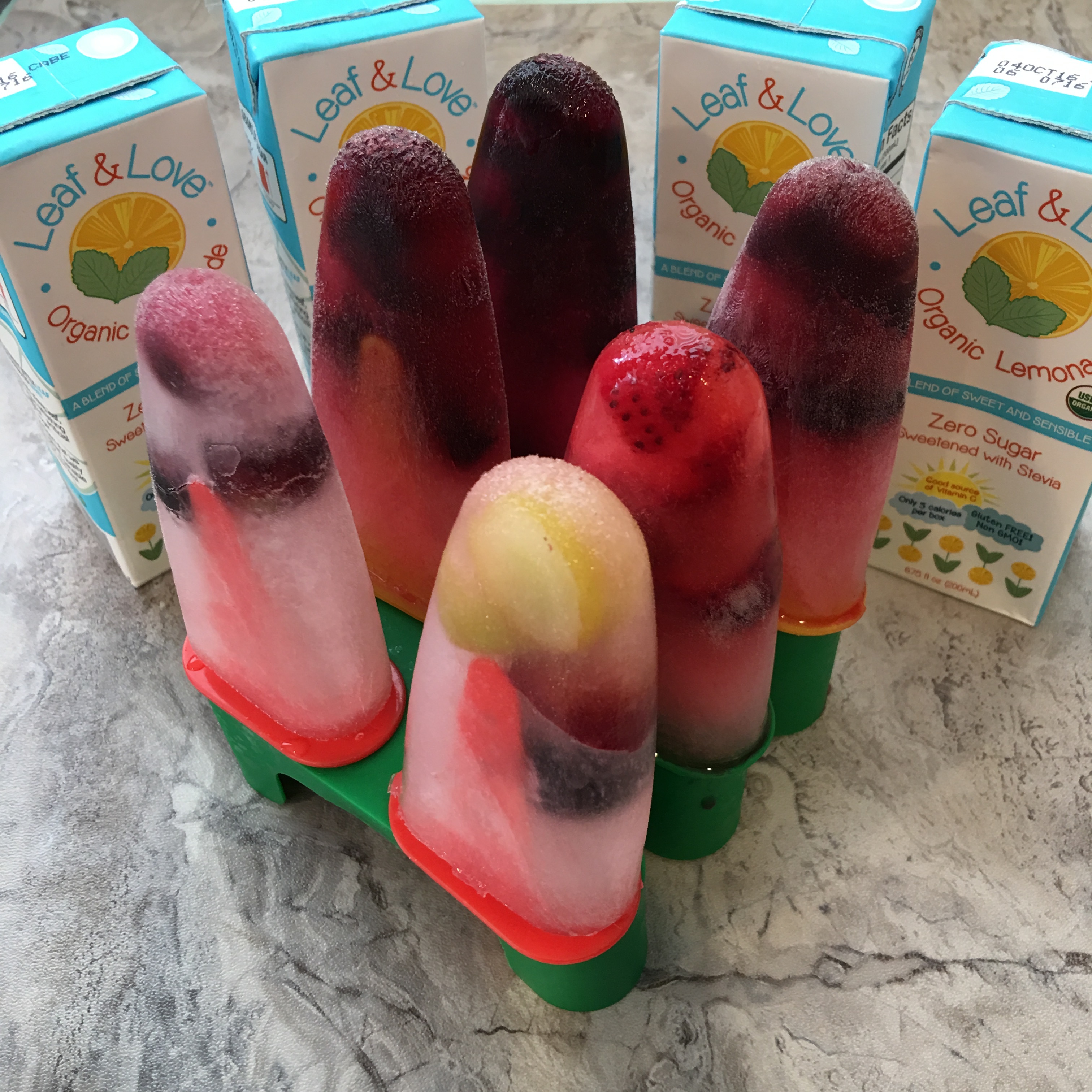 Free and Friendly Foods Lemonade Popsicles