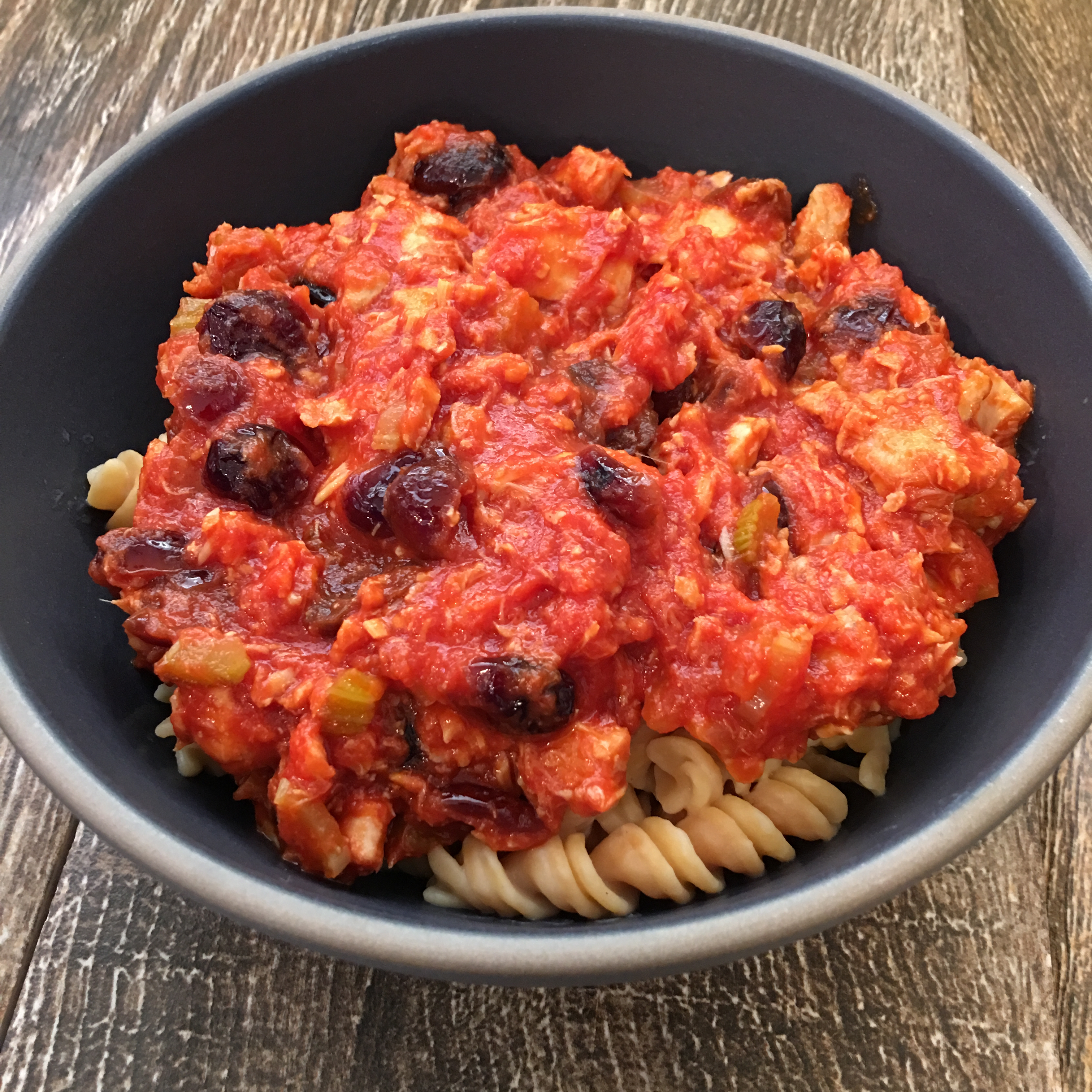 Free and Friendly Foods Cranberry Tuna Pasta